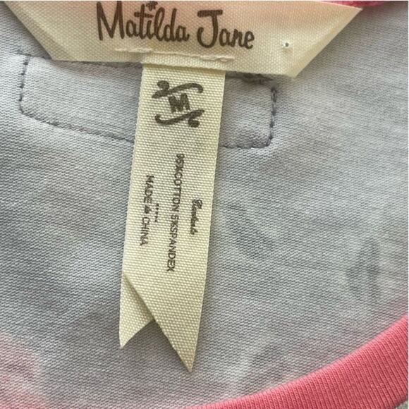 MATILDA JANE Marzipan Rose Fit & Flare Pink / Grey Dress Size Medium - Picture 14 of 15